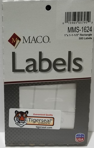 MACO MS 1624 Removable Labels