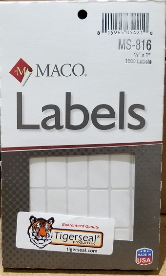MACO MS 816 Removable Price Labels