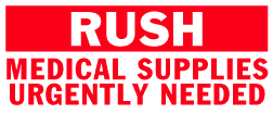 Rush Medical Supplies labels