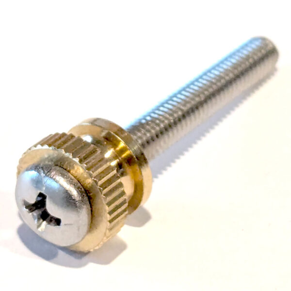 Stainless Steel Screw & Brass Knurled Nut for water tank. FM118 / ST28