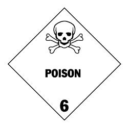 HML515 Poison Class 6 Vinyl Labels