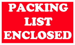 SCL538 Packing List Enclosed Label