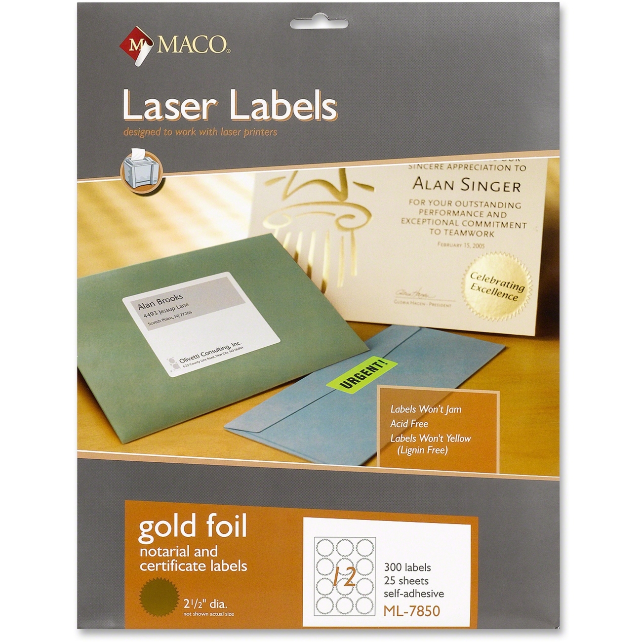 MACO Laser Inkjet Labels