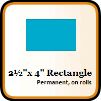 2-1/2" x 4" Color Coding Rectangles