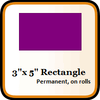 3" x 5" Color Coding Rectangles